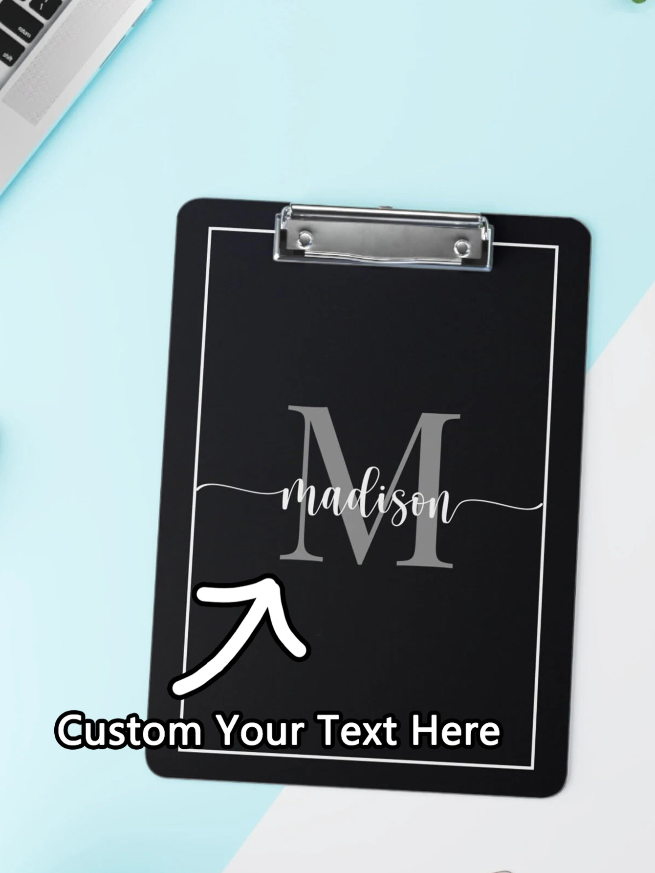 Wedding Supply Company - Prancheta com logotipo da empresa personalizada,
