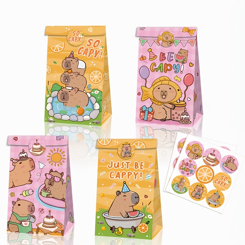 Wedding Favor Box - 12/24/48 pçs capivara sacos de doces