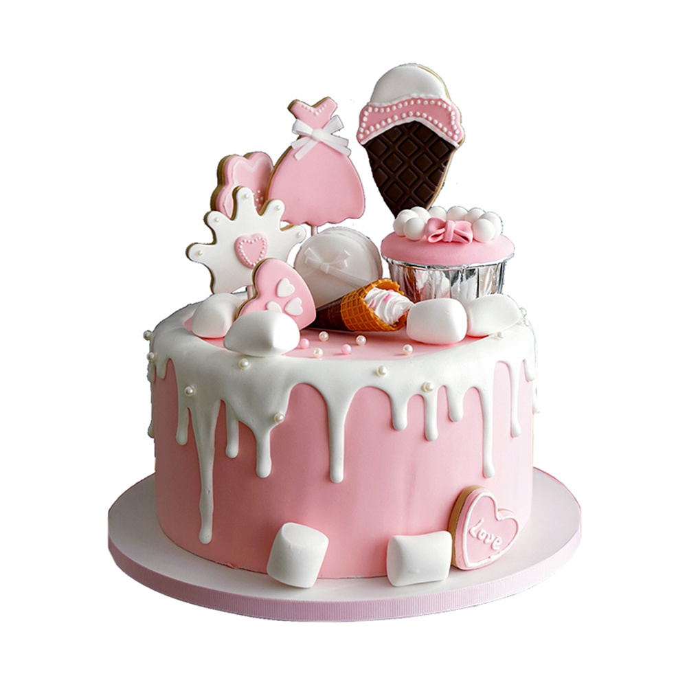 Wedding Cake Supply - Simulação artificial bolo falso sobremesa adereços