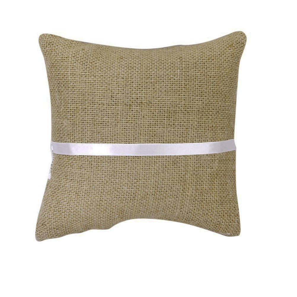 Almofada de Juta para Alianças - Ring Bearer Pillow avaliação e preço