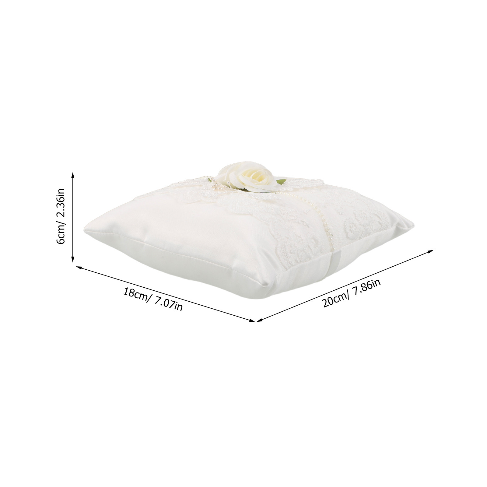 Almofada de Renda para Anéis d - Ring Bearer Pillow avaliação e preço