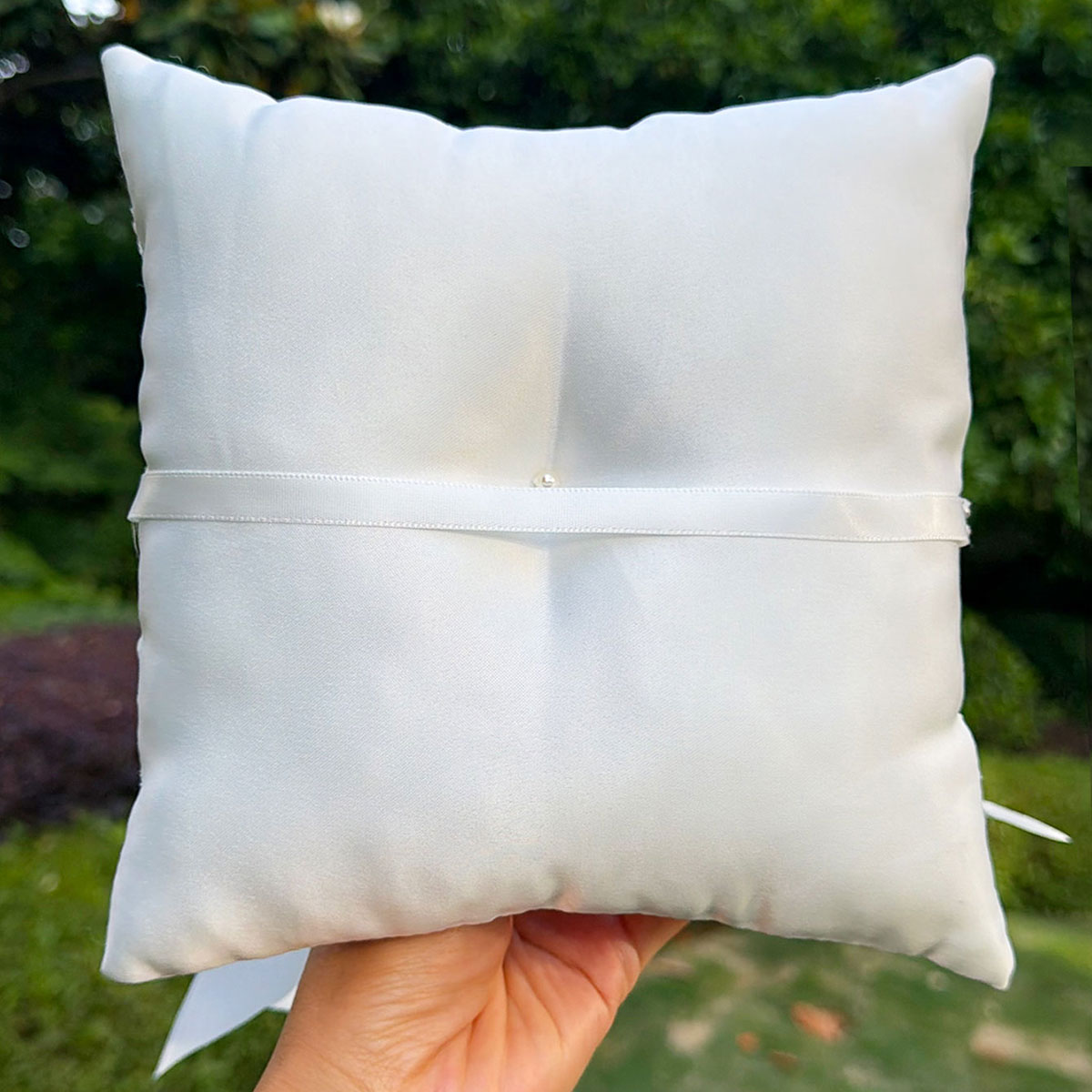 Almofada de Casamento em Renda - Ring Bearer Pillow avaliação e preço