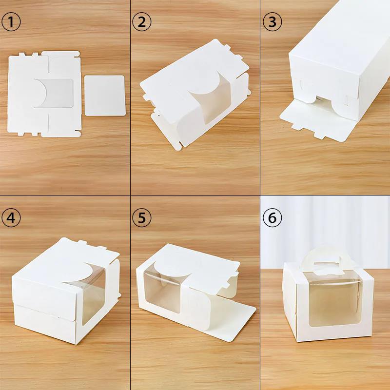 Caixa de bolo com janela trans - Wedding Cake Supply avaliação e preço