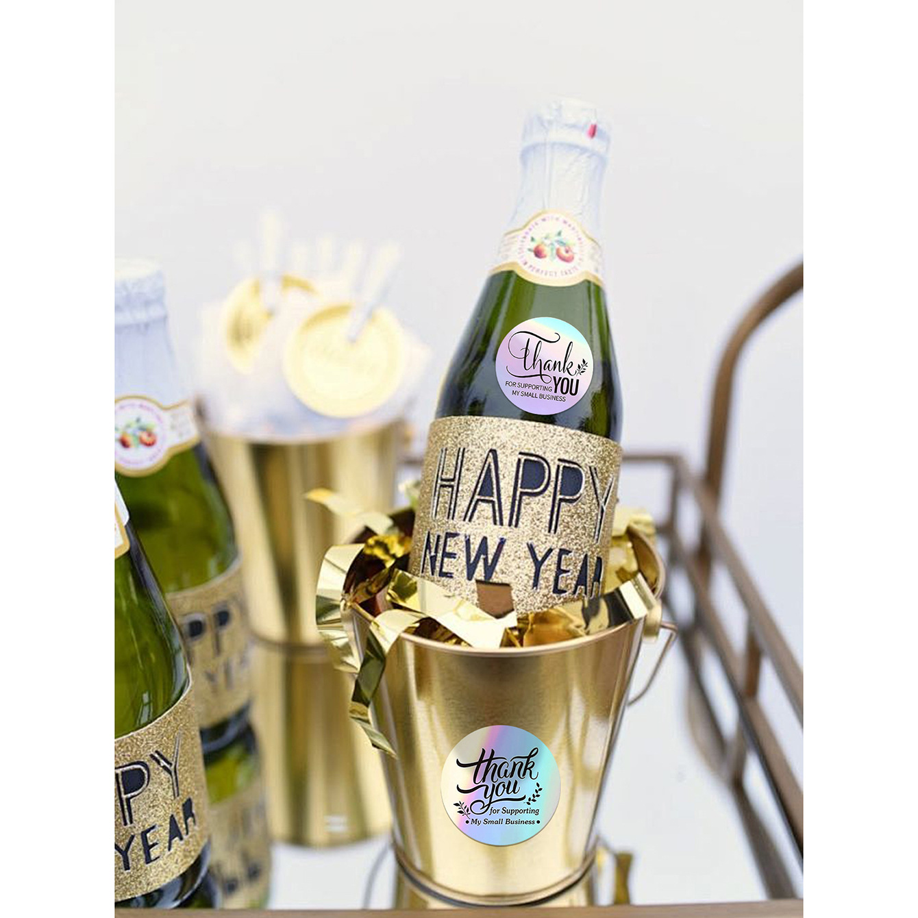 JCAC 500pcs/rola Adesivos Holo - Wedding Souvenir avaliação e preço