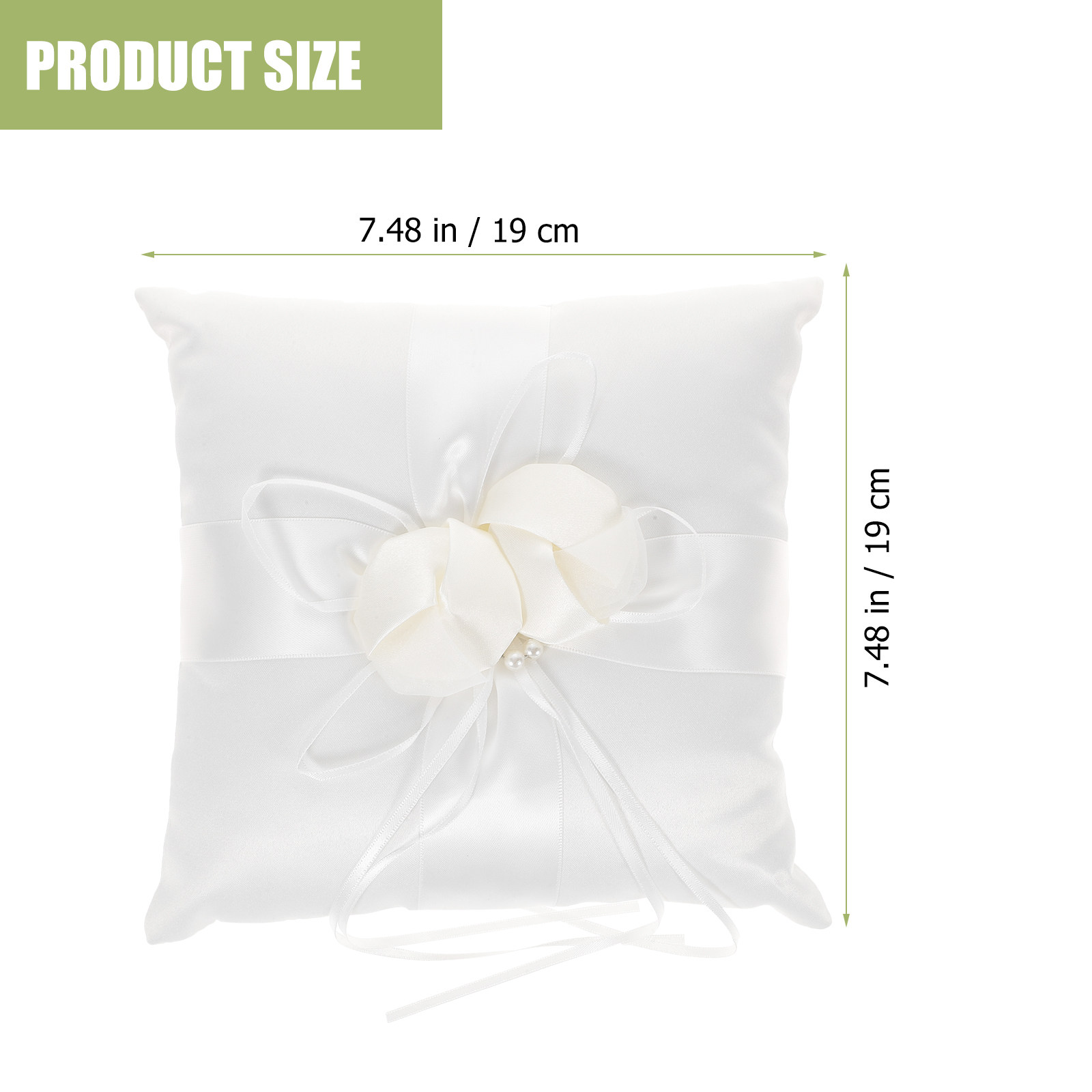 Almofada Elegante Branca de Ce - Ring Bearer Pillow avaliação e preço