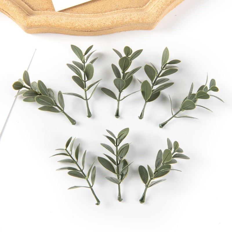 50/100 pçs plantas artificiais - Wedding Favor Box avaliação e preço