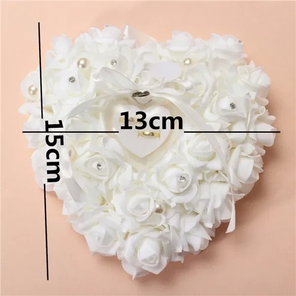 Branco anel portador travessei - Ring Bearer Pillow avaliação e preço