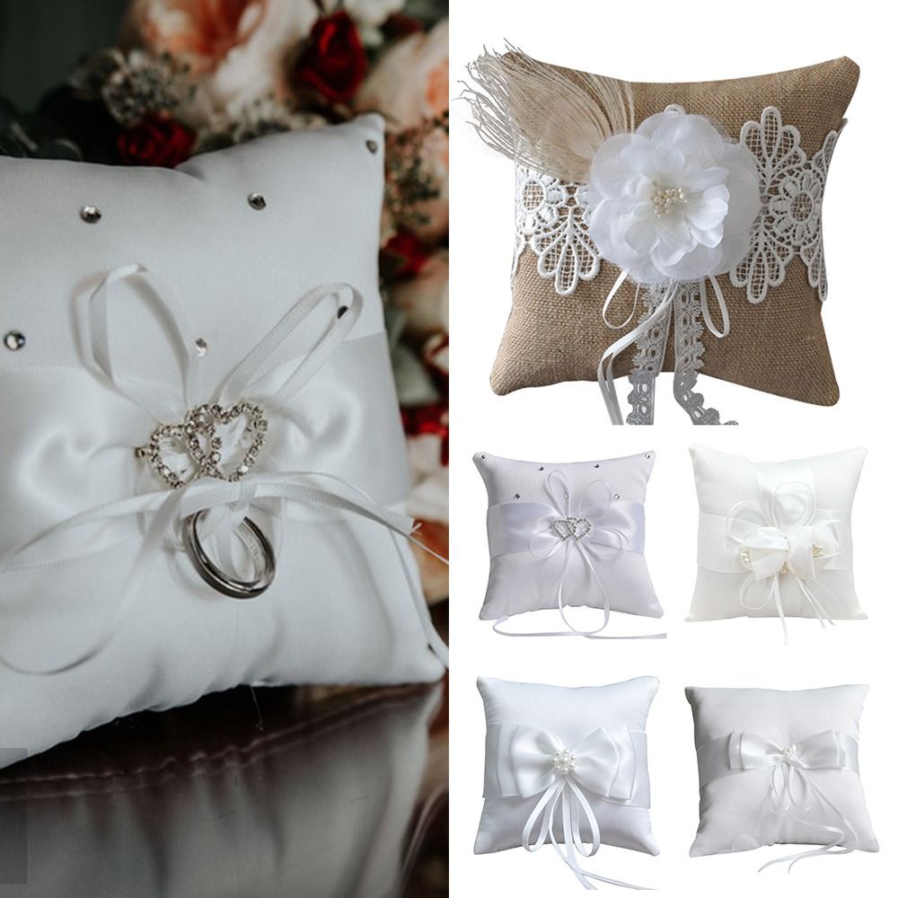 Almofada para Alianças 15x15cm - Ring Bearer Pillow avaliação e preço