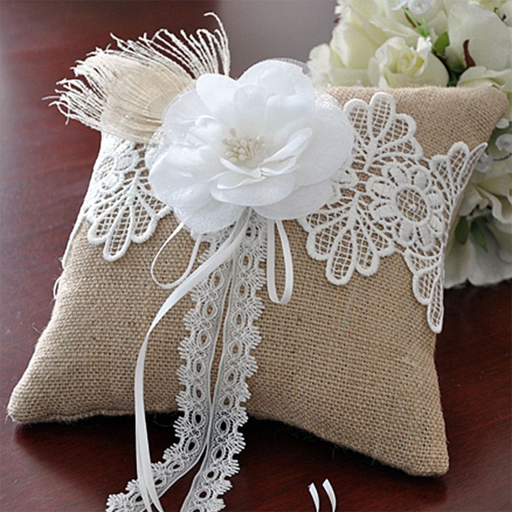 Almofada para Alianças 15x15cm - Ring Bearer Pillow avaliação e preço