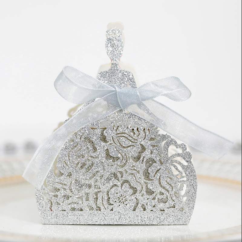 10 pçs/set vestidos de flores  - Wedding Favor Box avaliação e preço