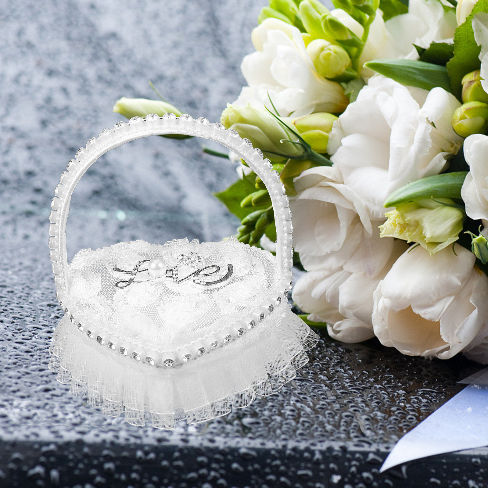 Almofada de Apoio para Anéis d - Ring Bearer Pillow avaliação e preço