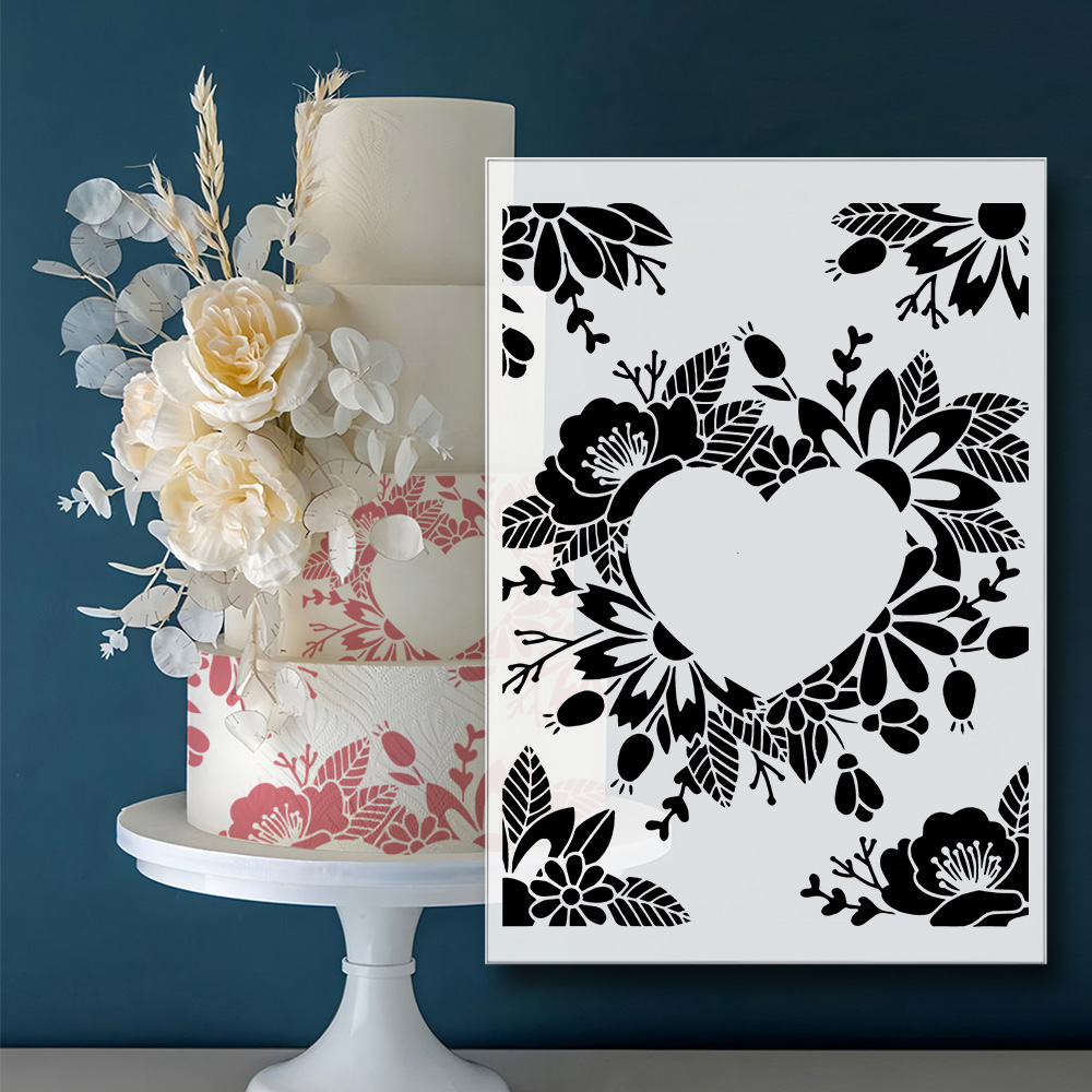 Estêncil de Spray para Bolo co - Wedding Cake Supply avaliação e preço