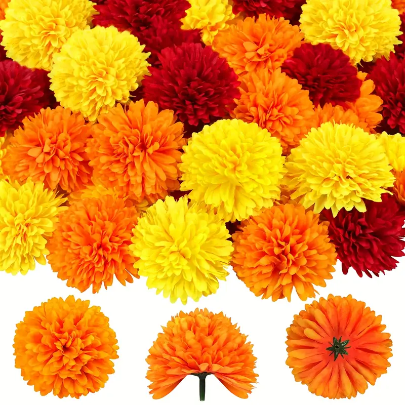 Cabeças de flores artificiais  - Indian Wedding Decor Supply avaliação e preço