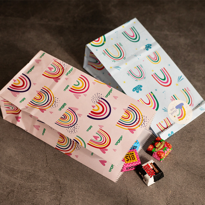 Sacos de papel pequenos arco-í - Wedding Favor Box avaliação e preço