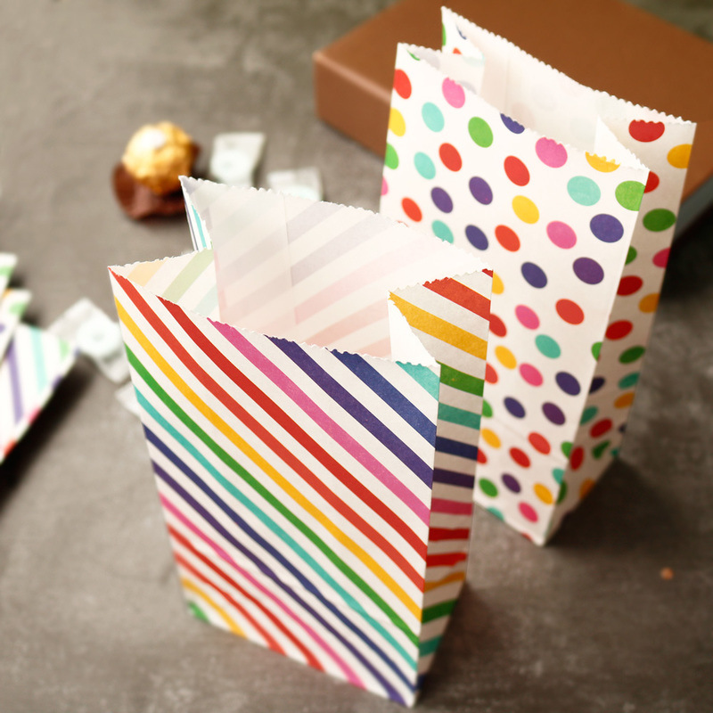 Sacos de papel pequenos arco-í - Wedding Favor Box avaliação e preço