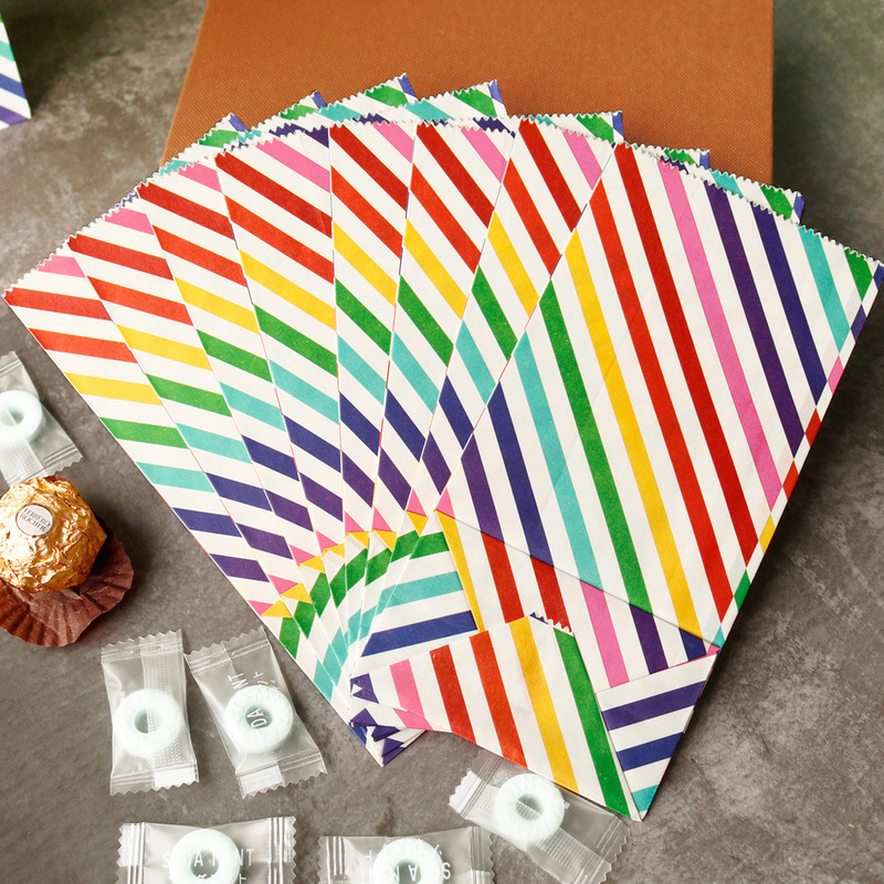 Sacos de papel pequenos arco-í - Wedding Favor Box avaliação e preço