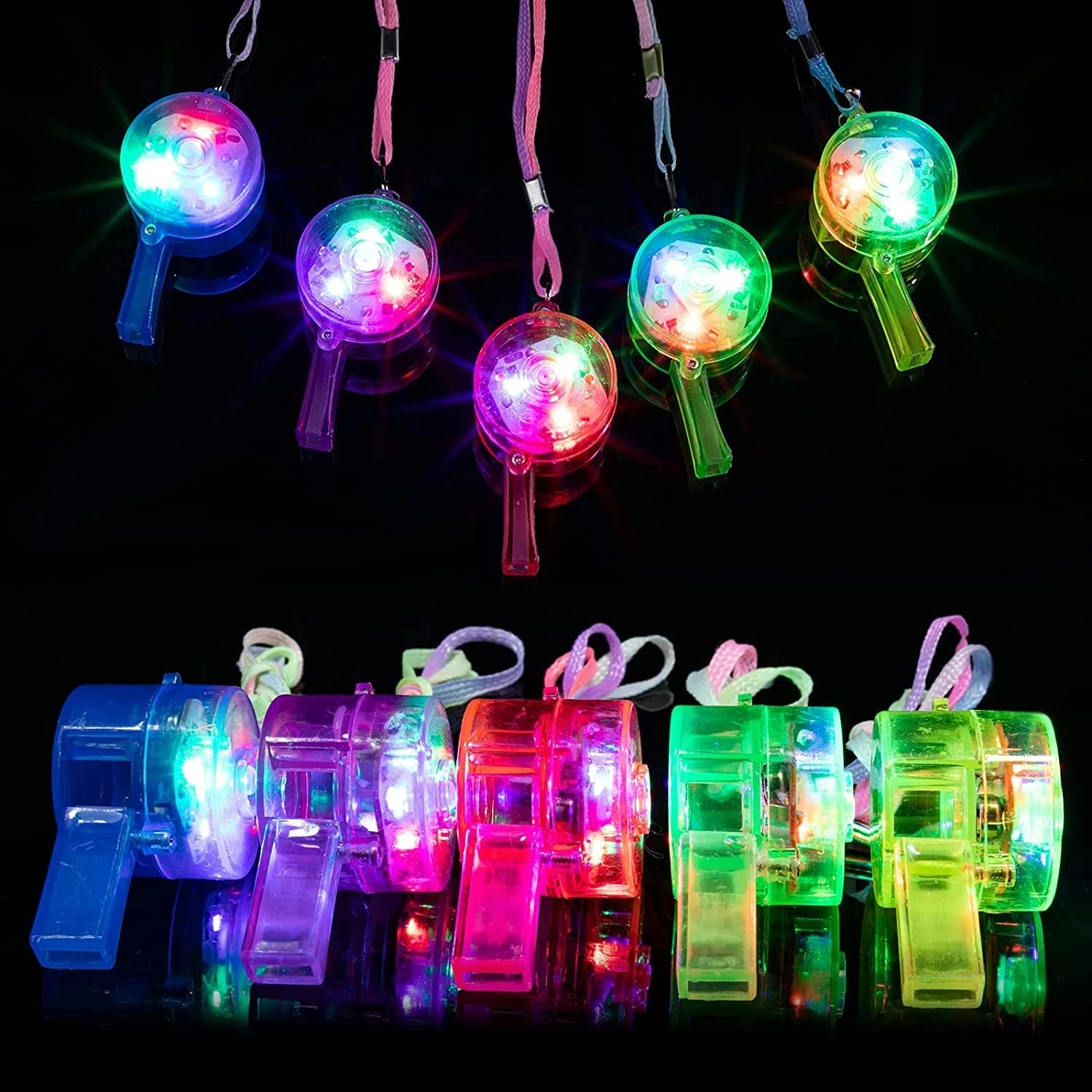 Apito LED que brilha no escuro - Wedding Supply Bulk avaliação e preço