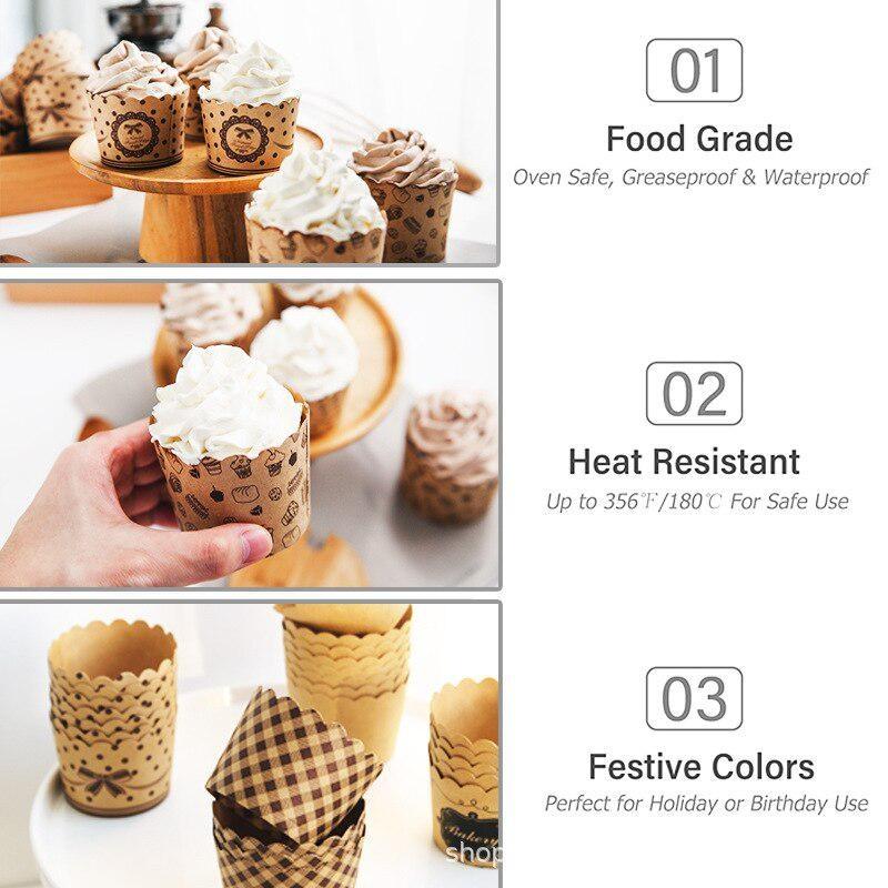 50 unidades/pacote cupcake cop - Wedding Cake Supply avaliação e preço