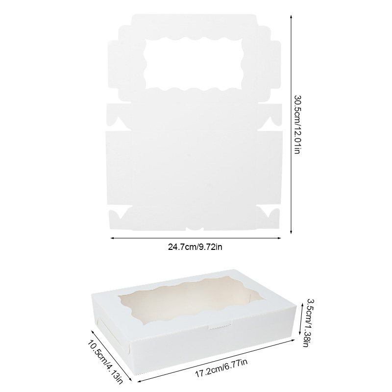 5/10/20 pçs caixa de padaria b - Wedding Cake Supply avaliação e preço