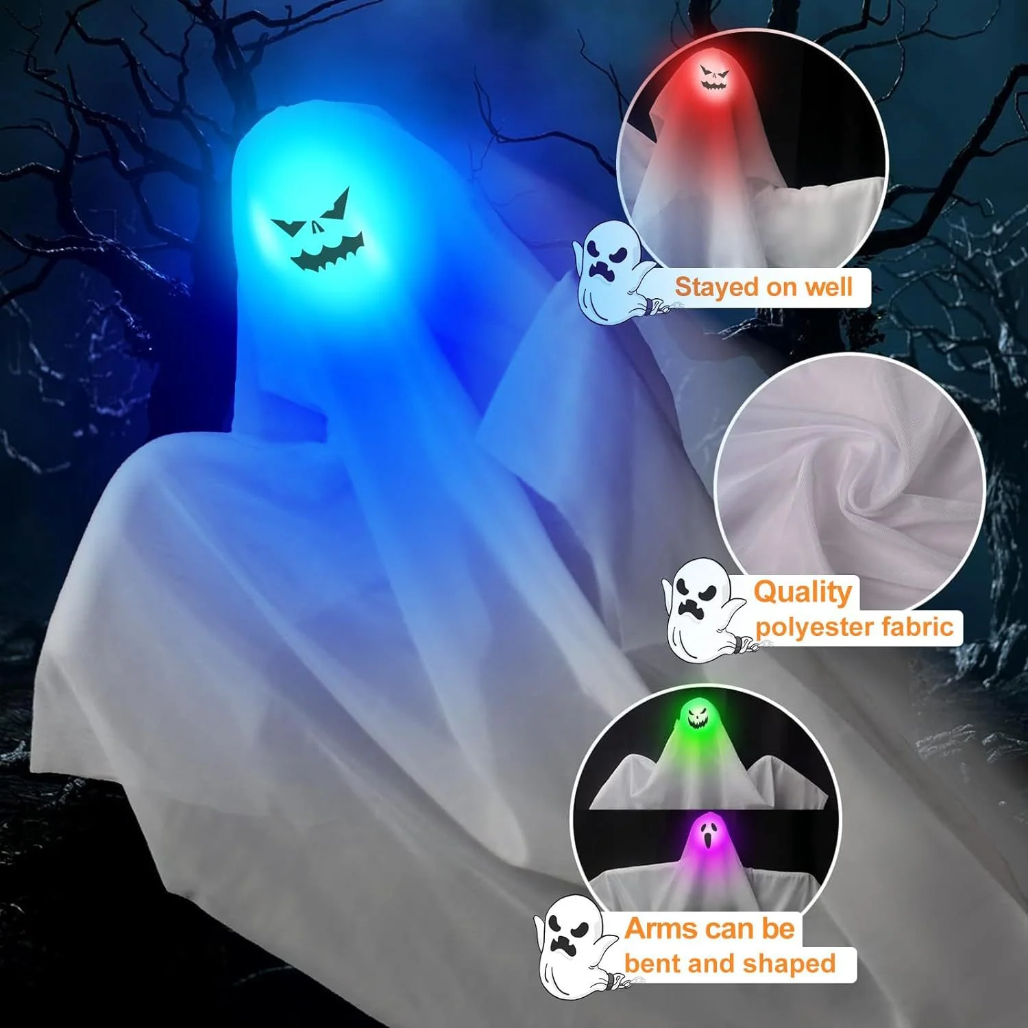 Brilhante halloween luzes led  - Supply Wedding Venue avaliação e preço