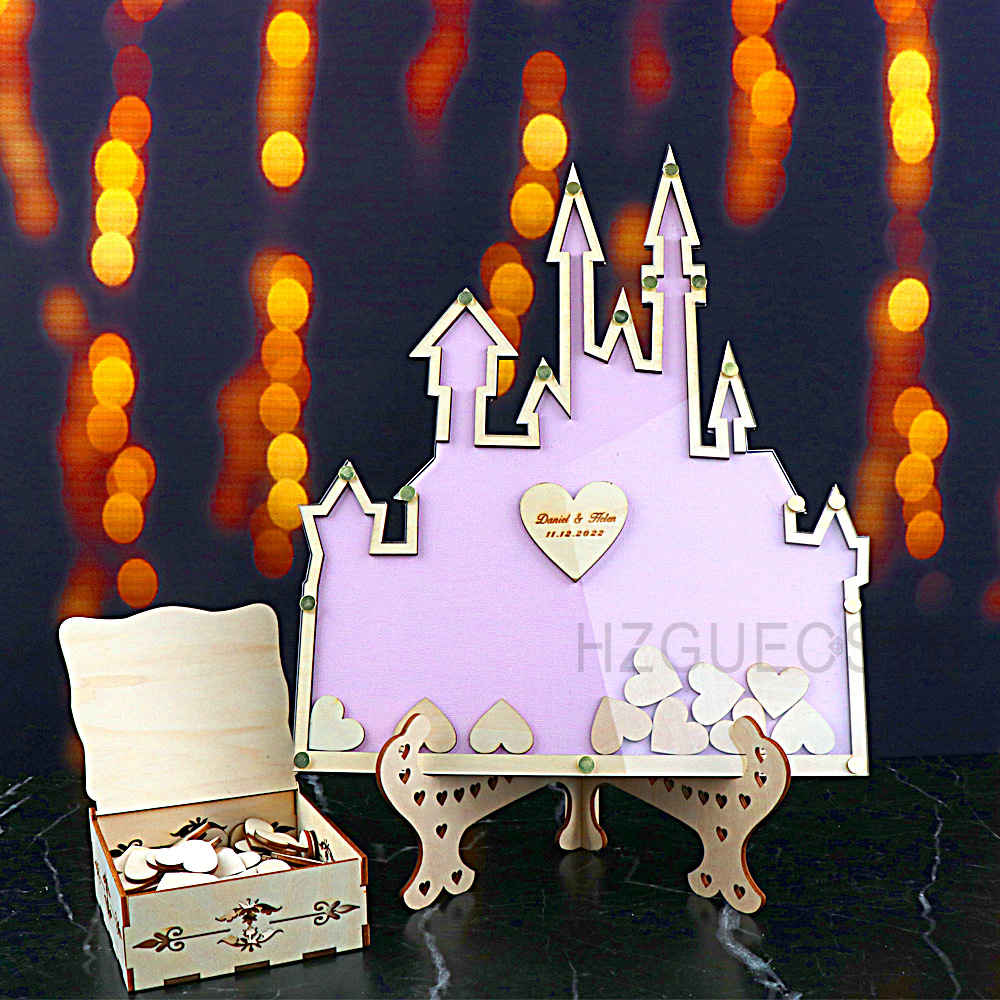 Personalizado Castelo Acrílico - Wedding Favor Box avaliação e preço
