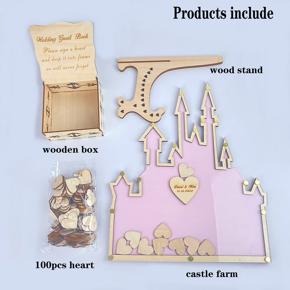 Personalizado Castelo Acrílico - Wedding Favor Box avaliação e preço