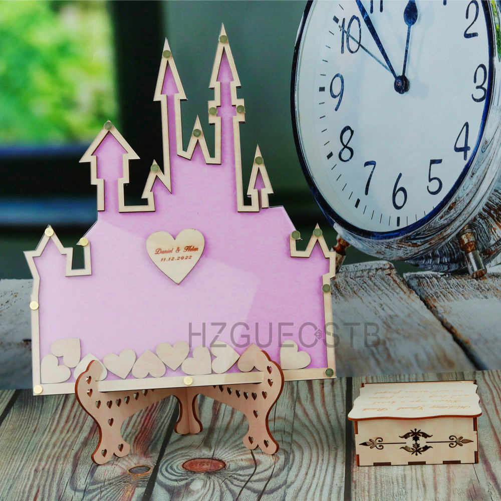 Personalizado Castelo Acrílico - Wedding Favor Box avaliação e preço