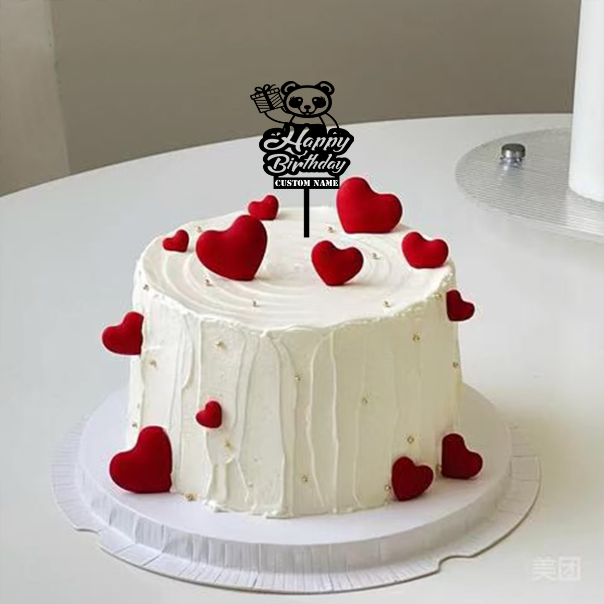1 peça de decoração de bolo co - Wedding Cake Supply avaliação e preço