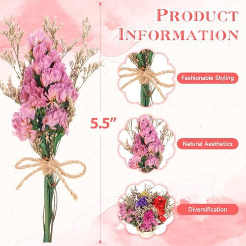 Mini Buquê de Flores Secas Nat - Wedding Souvenir avaliação e preço