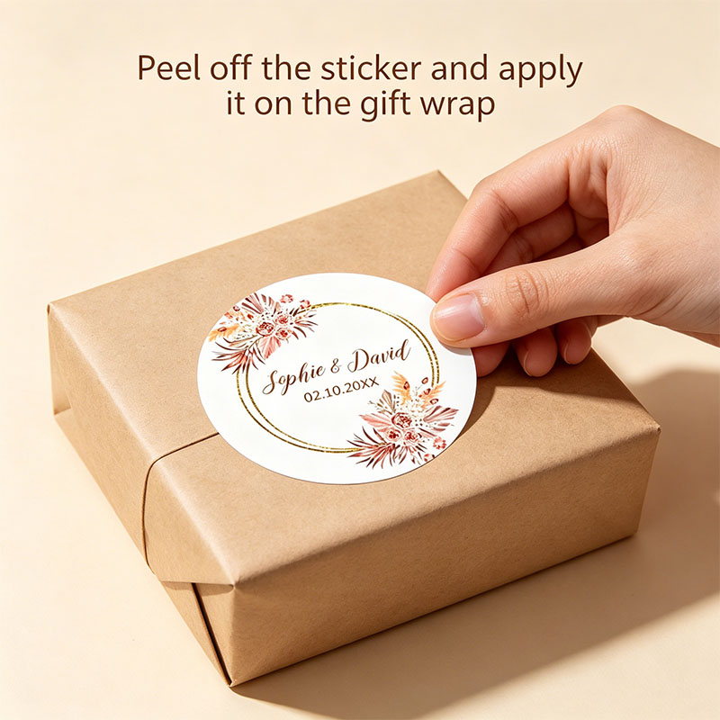 Adesivos personalizados com no - Wedding Favor Box avaliação e preço