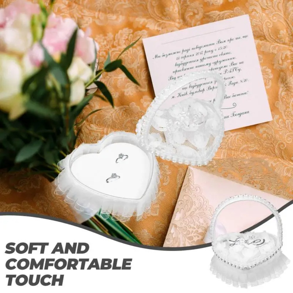 Caixa de Anel em Forma de Cora - Ring Bearer Pillow avaliação e preço