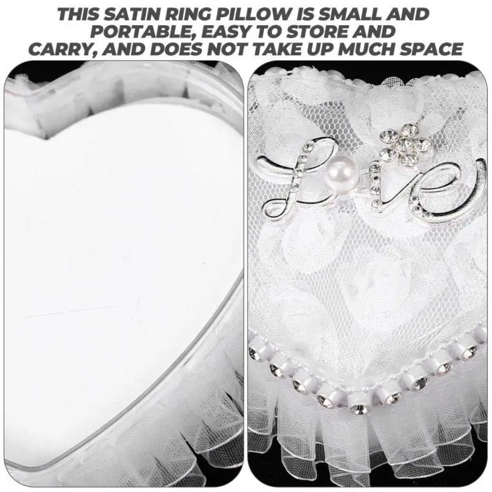 Caixa de Anel em Forma de Cora - Ring Bearer Pillow avaliação e preço