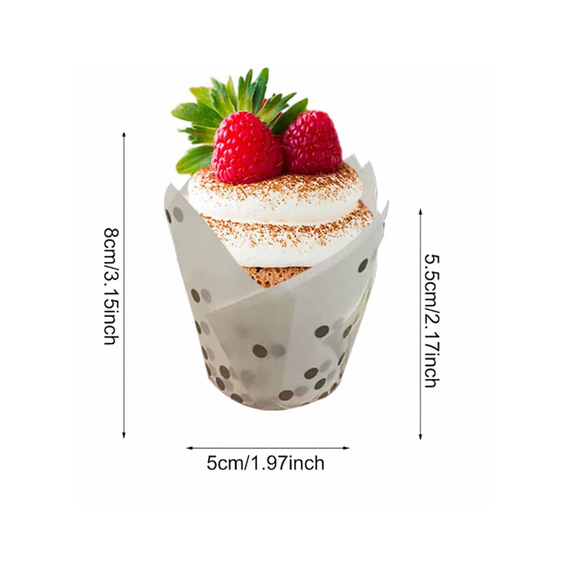 50/100 Peças Forminhas de Pape - Wedding Cake Supply avaliação e preço