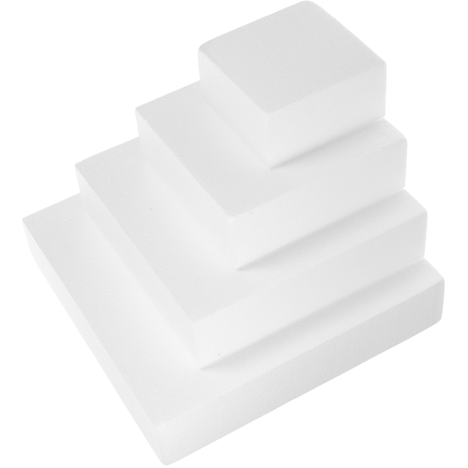 4 Peças de Bolo Falso Branco p - Wedding Cake Supply avaliação e preço